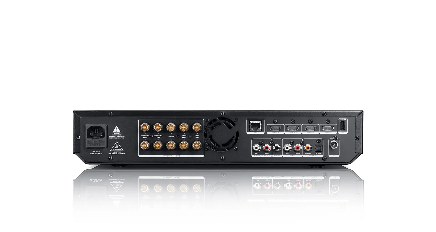 back view of the receiver