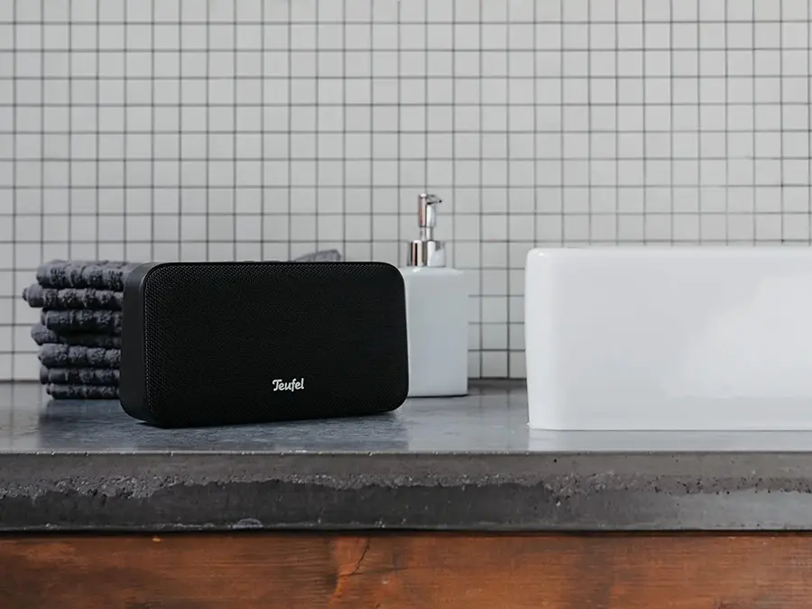 bluetooth süealer MOTIV GO in de badkamer