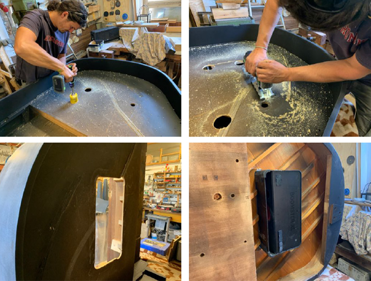 Plaatsing BOOMSTER XL in de houder