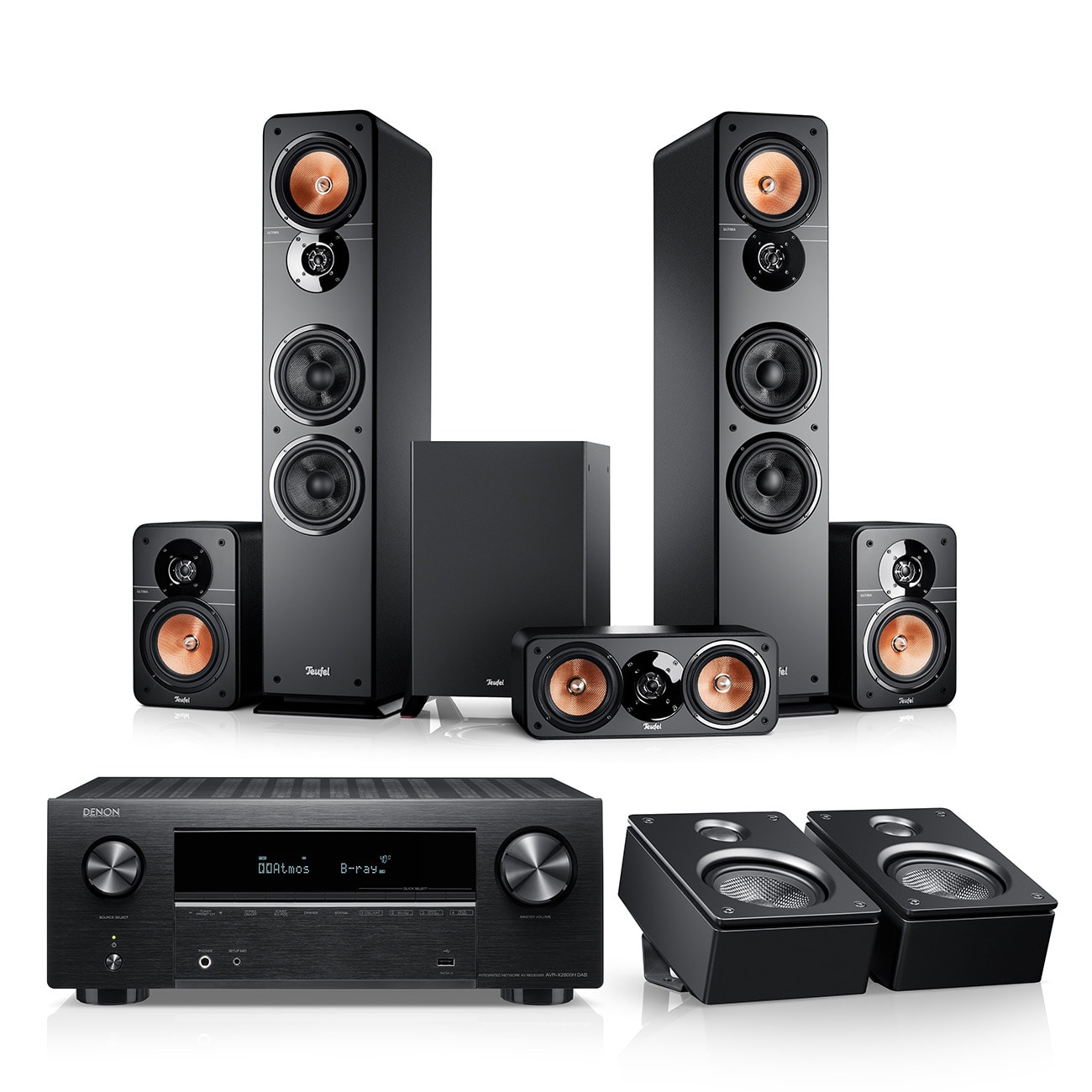 ULTIMA 40 Surround + DENON X2800H für Dolby Atmos