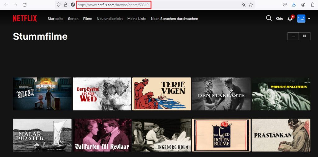 Genresuche mithilfe eines speziellen Zahlencodes